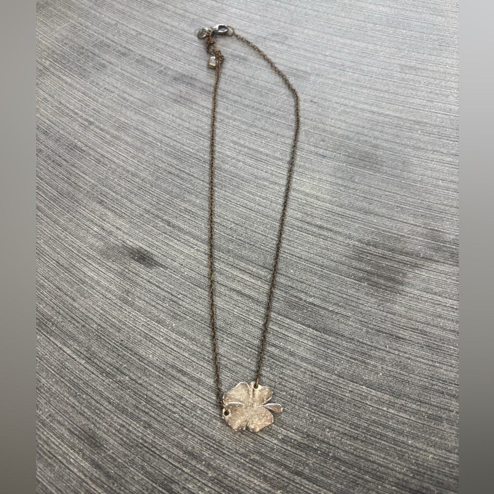American Eagle Four Leaf Clover Pendant Necklace
